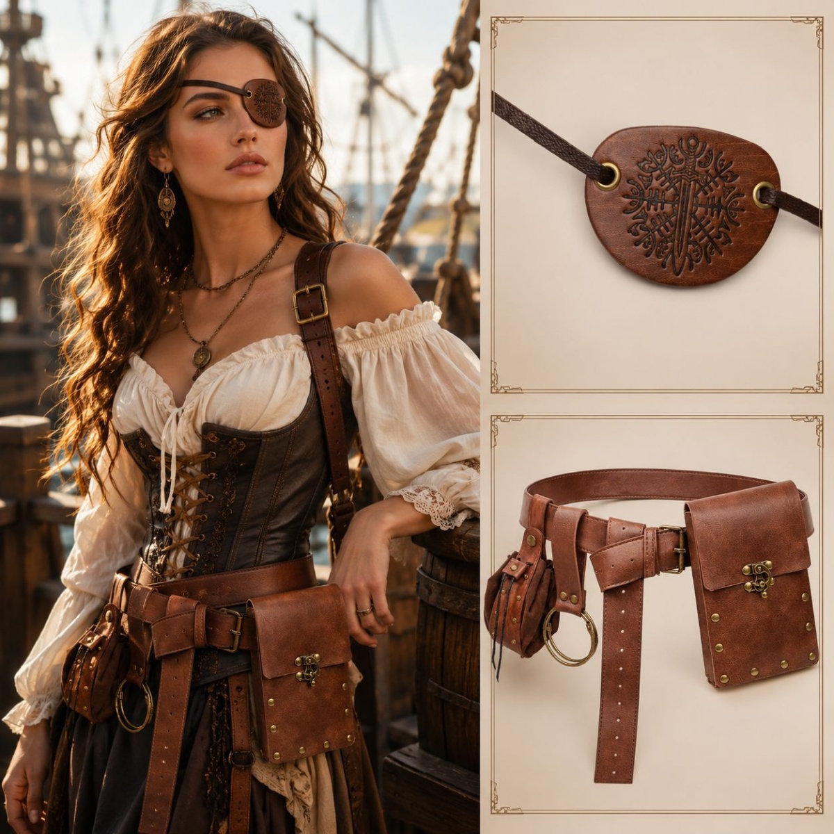 Costumes - Orta Çağ Esintili Retro Kemerler, Küçük