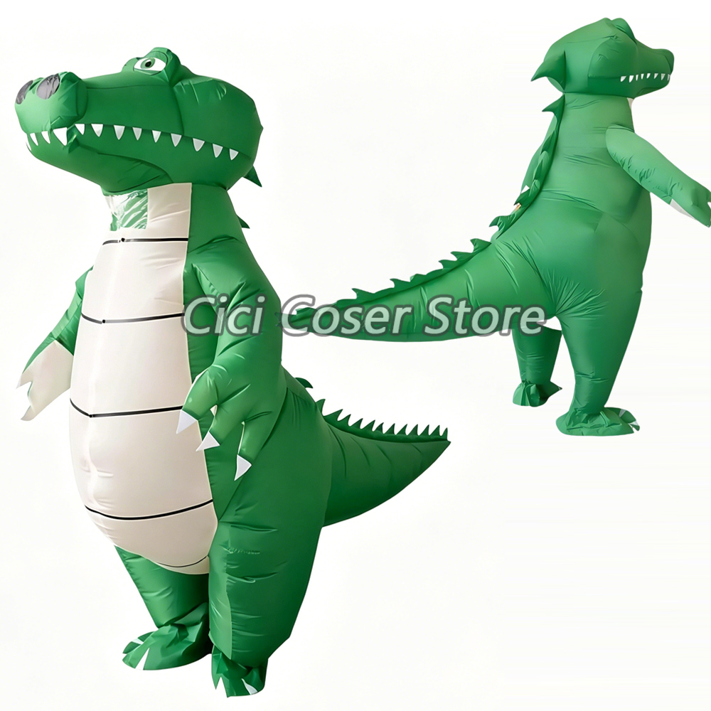 Inflatable Dinosaur Costume Adult - Anime Cadılar Bayramı Cosplay Şişme Timsah