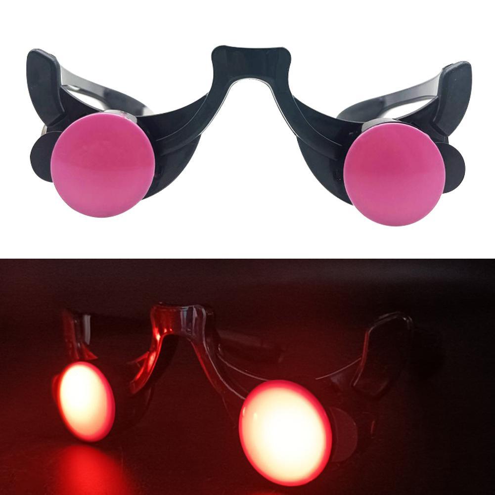 Glow In The Dark Party Glasses - LED ışıklı kızdırma gözlük komik kırmızı