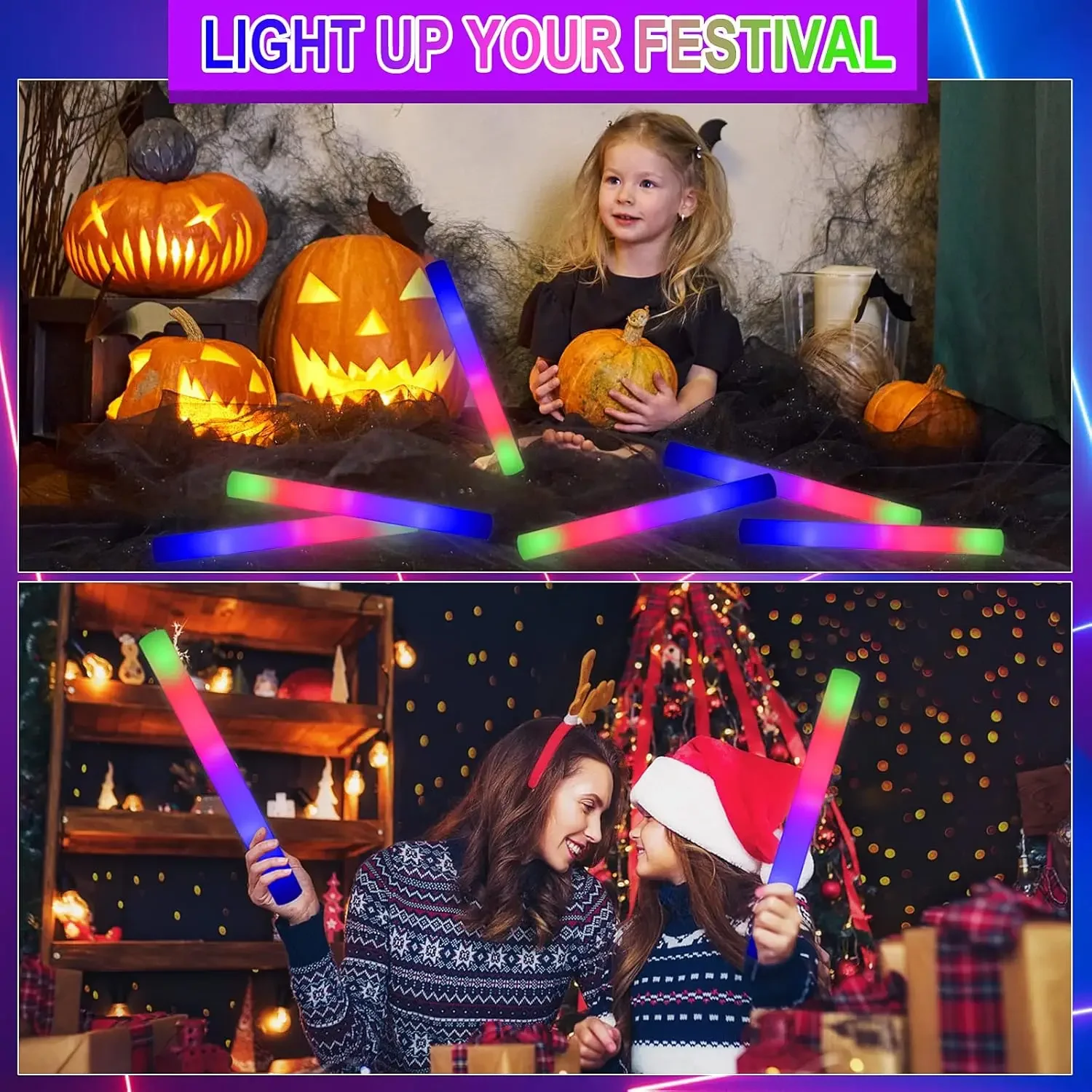 50 Adet Led Köpük Işık Çubuğu, - Flashing Led Foam Sticks Party incelemesi ve fiyatı
