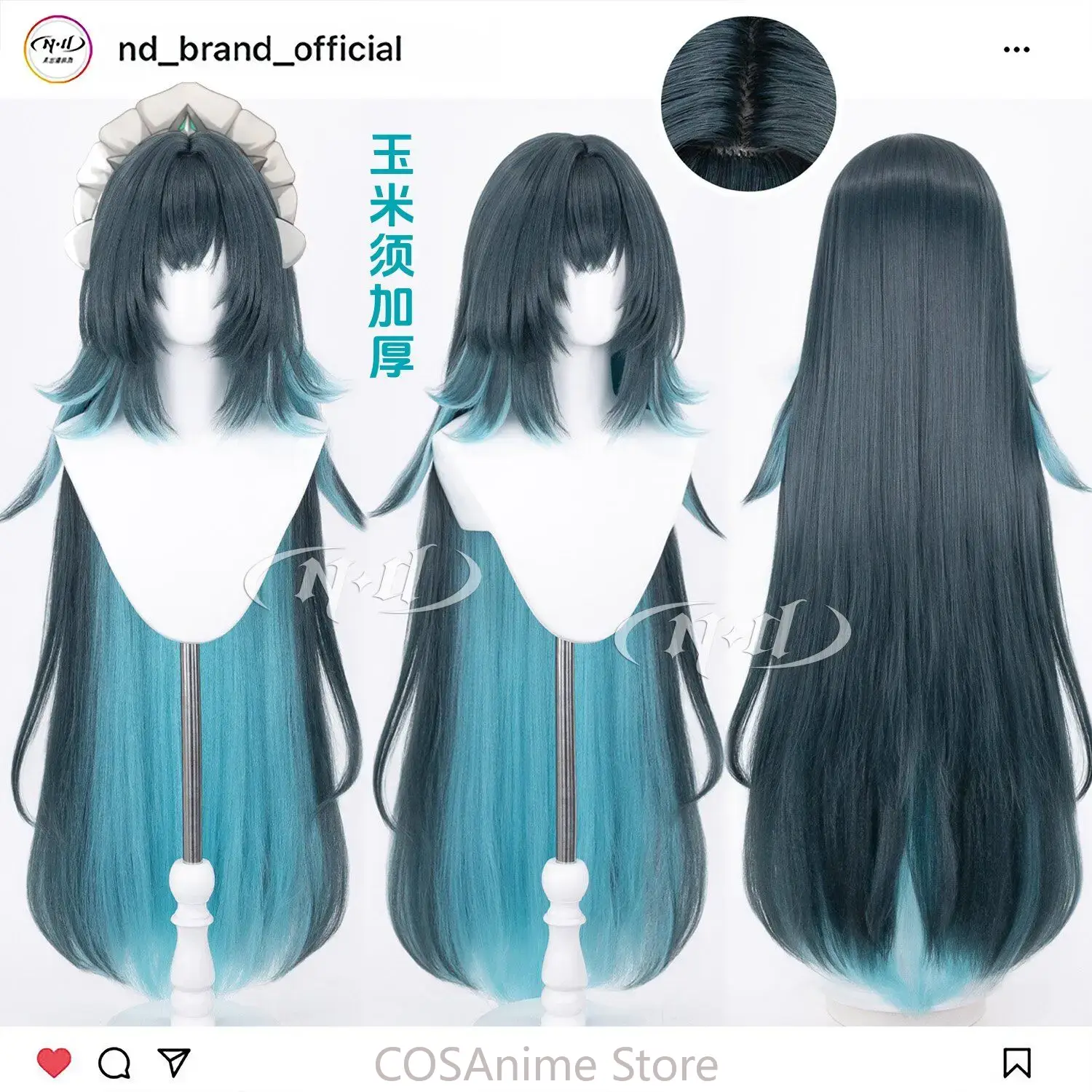 Danica Genshin Impact 110 cm A - Anime Cosplay Wig Heat Resistant incelemesi ve fiyatı