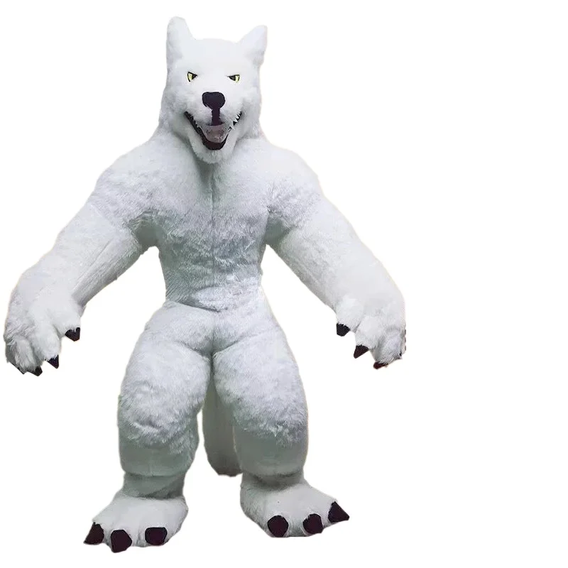 Dev Şişme Gri Kurt Maskot Kost - Costumes incelemesi ve fiyatı