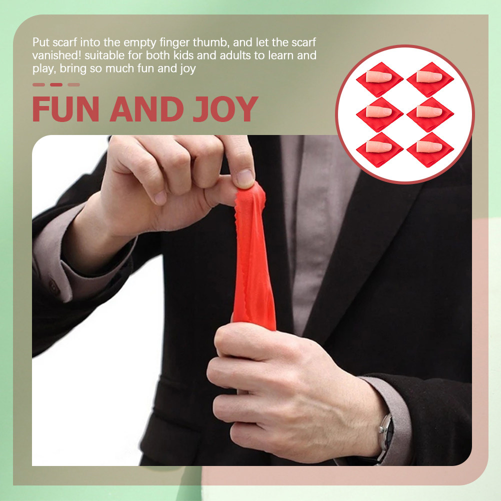 Kaybolan İpek Hile Seti: 6 Ade - Thumb Tip Magic Trick Set incelemesi ve fiyatı