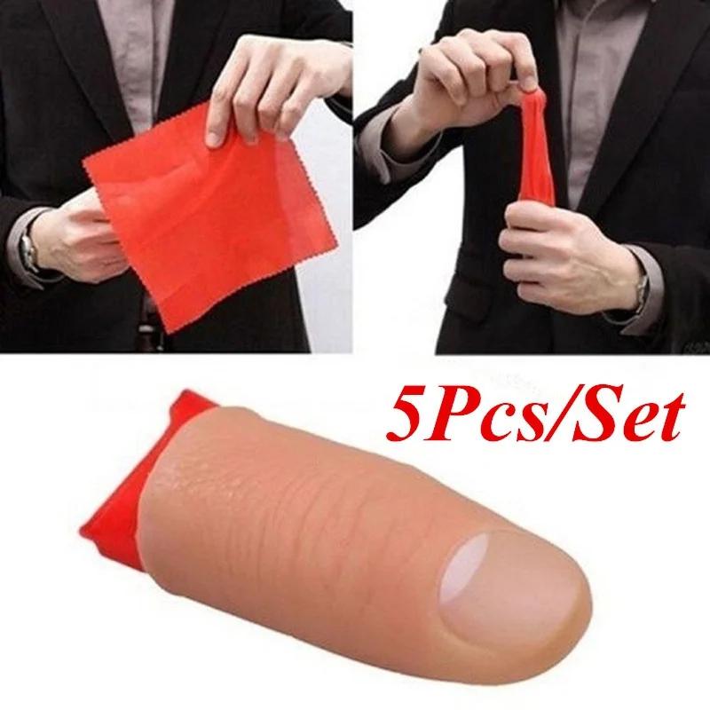 5 adet/takım sahte yumuşak baş - Thumb Tip Magic Trick Set incelemesi ve fiyatı